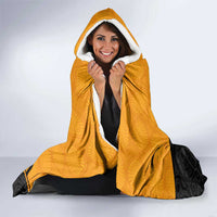 Australia New Zealand Rugby Hooded Blanket Gold Aboriginal Wallabies and Maori Black Fern LT9 - Polynesian Pride