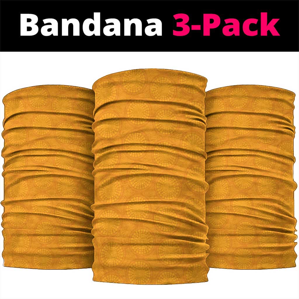 Australia New Zealand Rugby Neck Gaiter Gold Aboriginal Wallabies and Maori Black Fern LT9 - Polynesian Pride