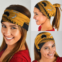 Australia New Zealand Rugby Neck Gaiter Gold Aboriginal Wallabies and Maori Black Fern LT9 - Polynesian Pride
