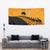 Australia New Zealand Rugby Tapestry Gold Aboriginal Wallabies and Maori Black Fern - Polynesian Pride