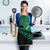 Australia New Zealand Rugby Apron Green Aboriginal Wallabies and Maori Black Fern - Polynesian Pride