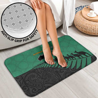 Australia New Zealand Rugby Bathroom Set Green Aboriginal Wallabies and Maori Black Fern LT9 - Polynesian Pride
