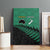 Australia New Zealand Rugby Canvas Wall Art Green Aboriginal Wallabies and Maori Black Fern - Polynesian Pride