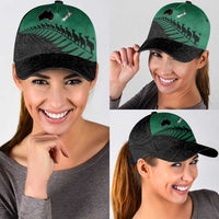 Australia New Zealand Rugby Classic Cap Green Aboriginal Wallabies and Maori Black Fern - Polynesian Pride