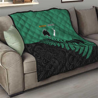 Australia New Zealand Rugby Quilt Green Aboriginal Wallabies and Maori Black Fern LT9 - Polynesian Pride