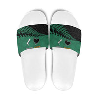 Australia New Zealand Rugby Slide Sandals Green Aboriginal Wallabies and Maori Black Fern LT9 Green - Polynesian Pride