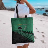 Australia New Zealand Rugby Tote Bag Green Aboriginal Wallabies and Maori Black Fern LT9 - Polynesian Pride