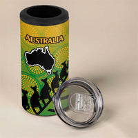 Australia New Zealand Rugby 4 in 1 Can Cooler Tumbler Aboriginal Wallabies and Maori Black Fern Gradient Vibe LT9 - Polynesian Pride