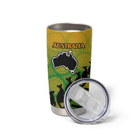 Australia New Zealand Rugby Tumbler Cup Aboriginal Wallabies and Maori Black Fern Gradient Vibe LT9 - Polynesian Pride