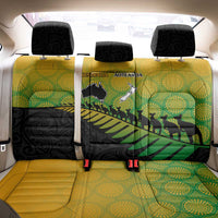 Australia New Zealand Rugby Back Car Seat Cover Gradient Aboriginal Wallabies and Maori Black Fern - Polynesian Pride