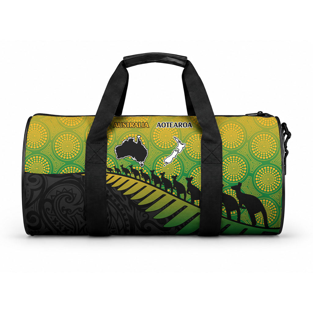 Australia Wallabies and Aotearoa Rugby Duffle Bag Kangaroo Black Fern Maori Gradient Vibe LT9 One size Gradient - Polynesian Pride