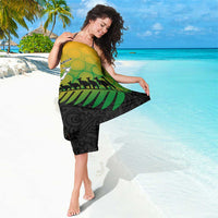 Australia New Zealand Rugby Sarong Gradient Aboriginal Wallabies and Maori Black Fern - Polynesian Pride