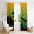 Australia New Zealand Rugby Window Curtain Gradient Aboriginal Wallabies and Maori Black Fern - Polynesian Pride