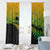 Australia New Zealand Rugby Window Curtain Gradient Aboriginal Wallabies and Maori Black Fern - Polynesian Pride