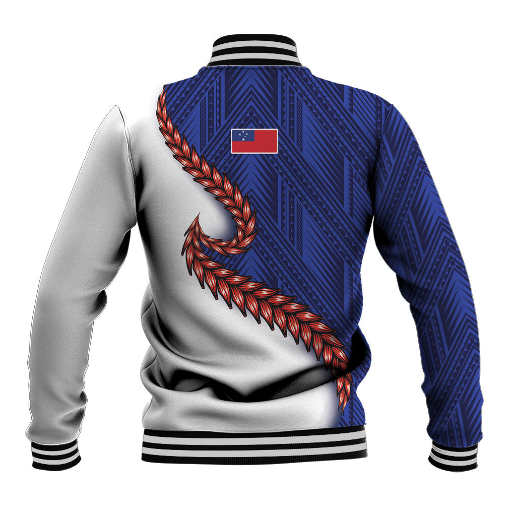 Ula Fala Red Samoa Chief Baseball Jacket Samoan Art Black Tribal LT9 - Polynesian Pride