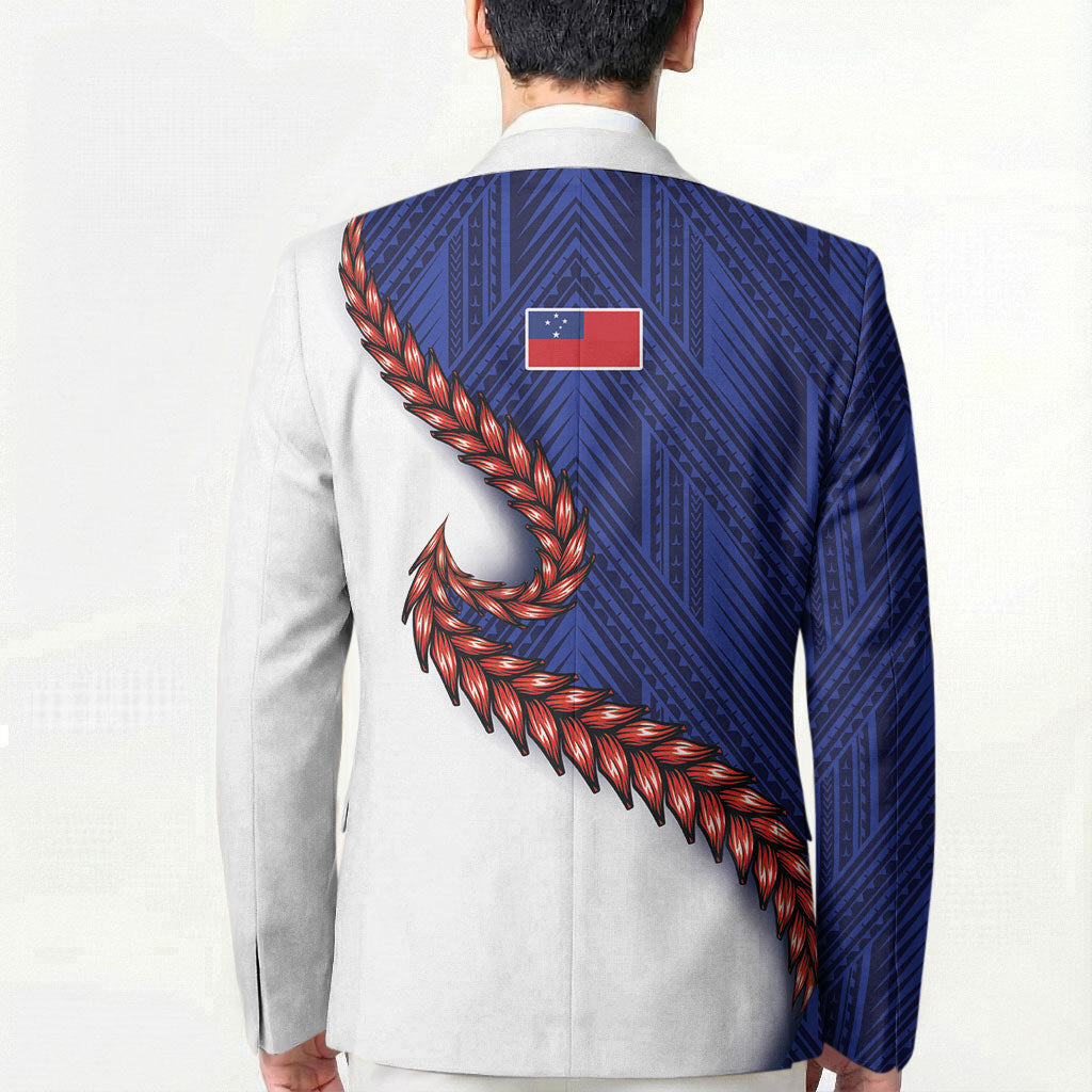 Ula Fala Red Samoa Chief Blazer Samoan Art Black Tribal LT9 - Polynesian Pride