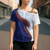 Ula Fala Red Samoa Chief Cross Shoulder Shirt Samoan Art Black Tribal LT9 - Polynesian Pride