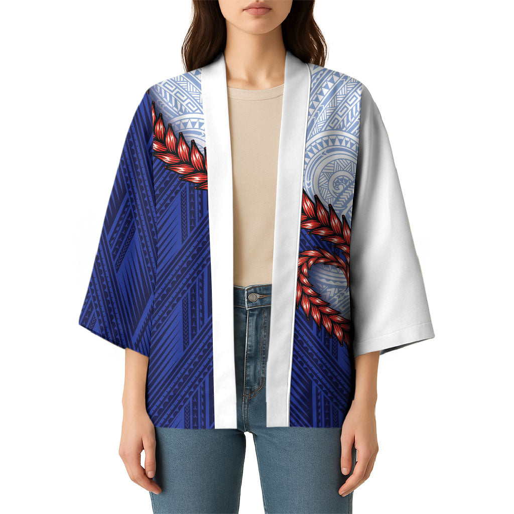 Ula Fala Red Samoa Chief Kimono Samoan Art Black Tribal LT9 - Polynesian Pride