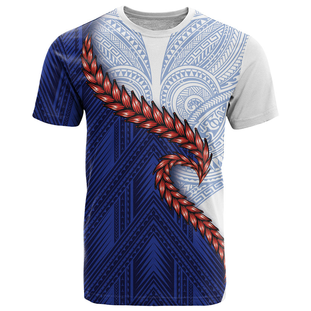 Ula Fala Red Samoa Chief T Shirt Samoan Art Black Tribal LT9 Blue - Polynesian Pride