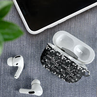Black Hawaiian Tapa Tribal Hibiscus AirPods Case LT9 - Polynesian Pride
