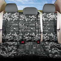 Black Hawaiian Tapa Tribal Hibiscus Back Car Seat Cover LT9 One Size Black - Polynesian Pride