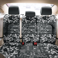 Black Hawaiian Tapa Tribal Hibiscus Back Car Seat Cover LT9 - Polynesian Pride