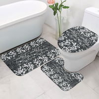 Black Hawaiian Tapa Tribal Hibiscus Bathroom Set LT9 - Polynesian Pride