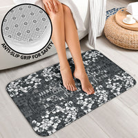 Black Hawaiian Tapa Tribal Hibiscus Bathroom Set LT9 - Polynesian Pride