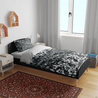 Black Hawaiian Tapa Tribal Hibiscus Bedding Set LT9 - Polynesian Pride
