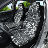 Black Hawaiian Tapa Tribal Hibiscus Car Seat Cover LT9 - Polynesian Pride