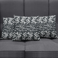 Black Hawaiian Tapa Tribal Hibiscus Pillow Cover LT9 - Polynesian Pride