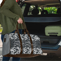 Black Hawaiian Tapa Tribal Hibiscus Travel Bag LT9 - Polynesian Pride