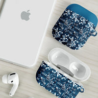 Blue Hawaiian Tapa Tribal Hibiscus AirPods Case LT9 - Polynesian Pride