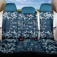 Blue Hawaiian Tapa Tribal Hibiscus Back Car Seat Cover LT9 One Size Blue - Polynesian Pride