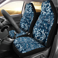 Blue Hawaiian Tapa Tribal Hibiscus Car Seat Cover LT9 - Polynesian Pride
