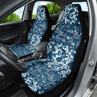 Blue Hawaiian Tapa Tribal Hibiscus Car Seat Cover LT9 - Polynesian Pride