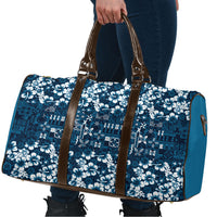 Blue Hawaiian Tapa Tribal Hibiscus Travel Bag LT9 - Polynesian Pride