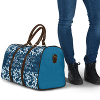 Blue Hawaiian Tapa Tribal Hibiscus Travel Bag LT9 - Polynesian Pride