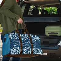 Blue Hawaiian Tapa Tribal Hibiscus Travel Bag LT9 - Polynesian Pride