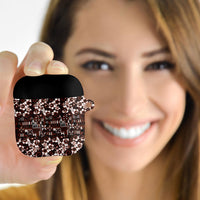 Burgundy Hawaiian Tapa Tribal Hibiscus AirPods Case LT9 - Polynesian Pride