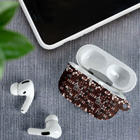 Burgundy Hawaiian Tapa Tribal Hibiscus AirPods Case LT9 - Polynesian Pride