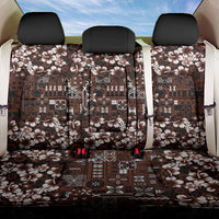 Burgundy Hawaiian Tapa Tribal Hibiscus Back Car Seat Cover LT9 One Size Burgundy - Polynesian Pride