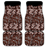 Burgundy Hawaiian Tapa Tribal Hibiscus Car Mats LT9 - Polynesian Pride