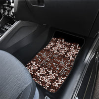 Burgundy Hawaiian Tapa Tribal Hibiscus Car Mats LT9 - Polynesian Pride