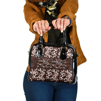 Burgundy Hawaiian Tapa Tribal Hibiscus Shoulder Handbag LT9 One Size Burgundy - Polynesian Pride