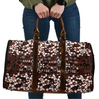 Burgundy Hawaiian Tapa Tribal Hibiscus Travel Bag LT9 Burgundy - Polynesian Pride
