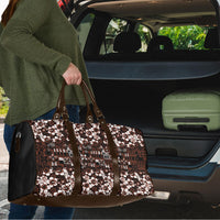 Burgundy Hawaiian Tapa Tribal Hibiscus Travel Bag LT9 - Polynesian Pride