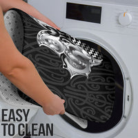Aotearoa Kowhaiwhai Poutama Black Motif Bathroom Set