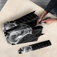 Aotearoa Kowhaiwhai Poutama Black Motif Umbrella