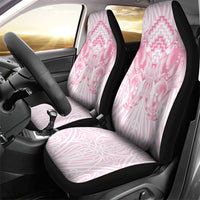 Aotearoa Kowhaiwhai Poutama Pink Motif Car Seat Cover